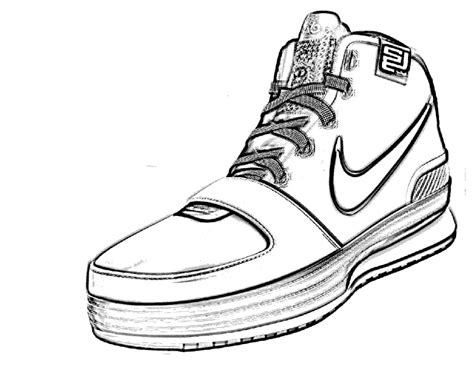 nike shoes coloring pages coloring home