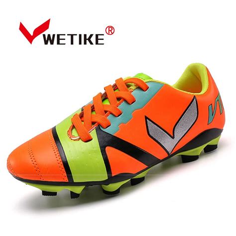 wetike kids professional football shoes outdoor soccer boots training sneakers football boots