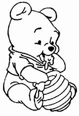 Pooh Winnie Coloring Pages Baby Bear Honey Drawing Jar Cute Digging Dog Winie Printable Color Wiener Print Colorings Getcolorings Getdrawings sketch template