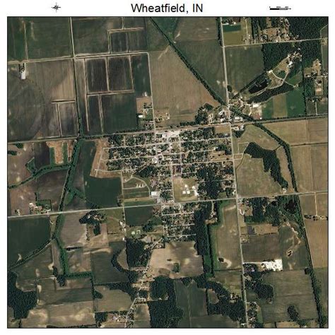 aerial photography map  wheatfield  indiana