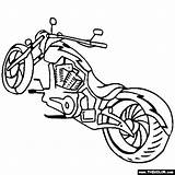 Coloring Pages Motorcycle Chopper Wheeler Harley Bike Davidson Print Motocross Dirt Thecolor Motorcycles Boy Bad Bikes Book Color Motor Printable sketch template