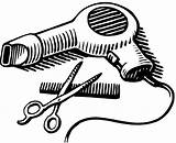 Dryer Scissors Blow Hair Clipart Stylist Transparent Clip Cliparts Simple Library Webstockreview Gold Pluspng sketch template