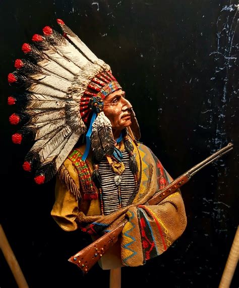 sioux lakota chief battle   bighorn   evgenyzemrah puttypaint