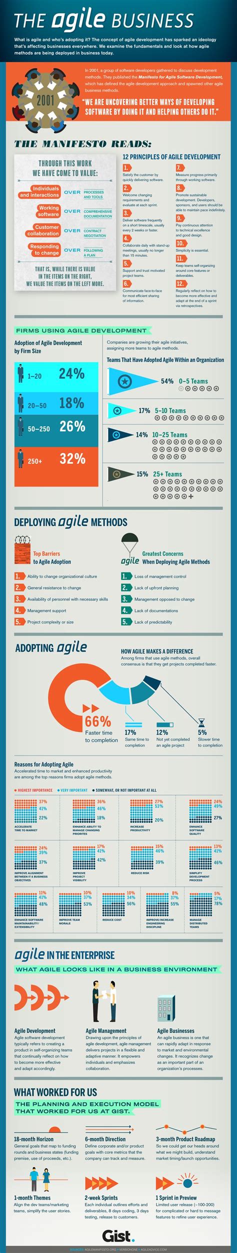 agile software development  agile management infographic