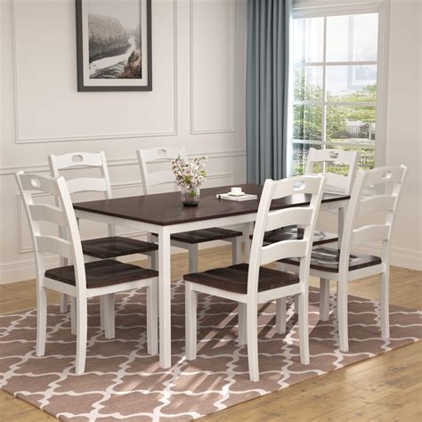 clearance dining table set   chairs  piece wooden kitchen table