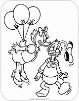 Daisy Donald Duck Coloring Pages Kissing Disneyclips Template Funstuff sketch template