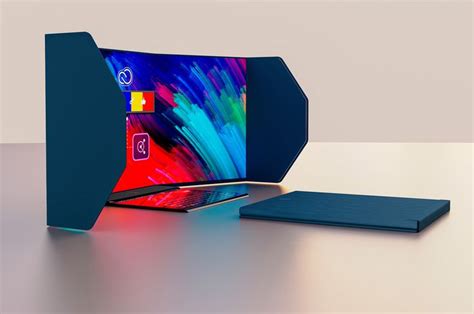 smartphone powered foldable screen creates flexible workplace anytime