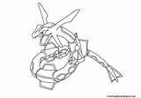 Rayquaza Pokemon Coloring Pages Legendary Printable Kyogre Drawing Mega Haunter Color Downloads Drawings Print Getcolorings Cartoons sketch template