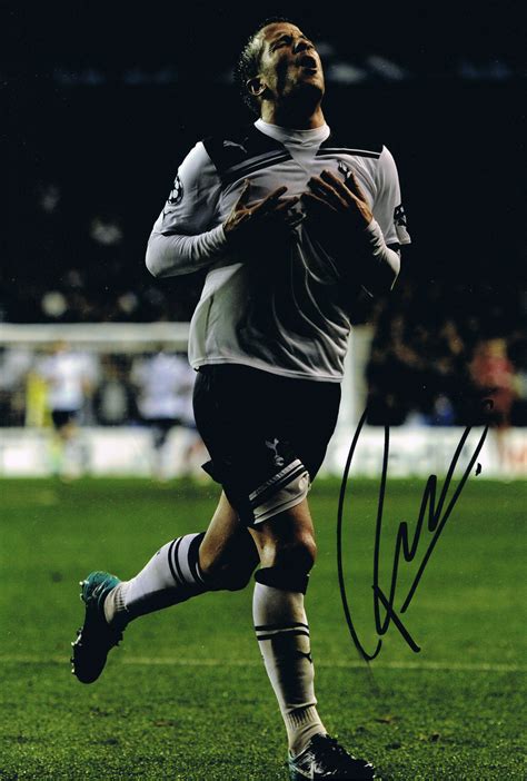 signed rafael van der vaart tottenham hotspur photo