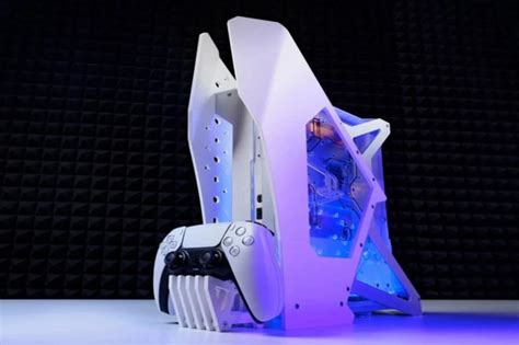 Gamer Builds Bonkers Modded Ps5 With White Body Plates And Water