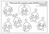 Chao Pages Coloring Sonic Template Colouring sketch template