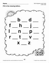 Missing Alphabet Letter Worksheet Fill Letters Worksheeto Via Blank sketch template