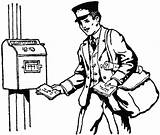 Mailman Clipartmag sketch template