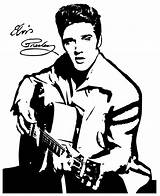 Elvis Presley Coloring Pages Printable Color Print Getcolorings Clipar Clipart sketch template