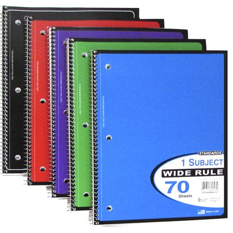 wholesale tops premium  subject spiral notebook  sheets sku