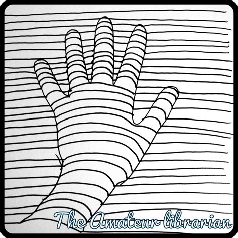 optical illusion hand drawing  getdrawings