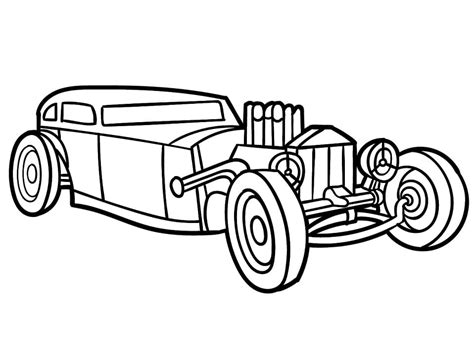 hot rod coloring pages  printable coloring pages  kids