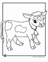 Cow Coloring Pages Baby Animal Dairy Cows Drawing Printable Clipart Cute Kids Farm Print Clip Jr Library Bone Animals Dog sketch template
