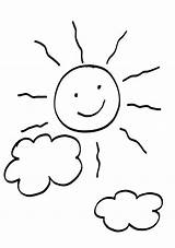 Colorear Sonne Wolken Nubes Ausmalen Malvorlage Kostenlose Fasching Nuages Soles Kindern Basteln Nuage Doodle Schule Volar Mar Silencio Familiscope sketch template