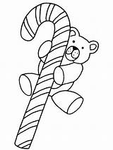 Coloring Candy Cane Christmas Clipart Pages Children Clip Print Bear Canes Drawing Printable Poetry Color Sheets Everfreecoloring Project Getdrawings Craft sketch template