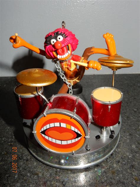 animal playing drums  muppet show hallmark keepsake ornament  antique price guide