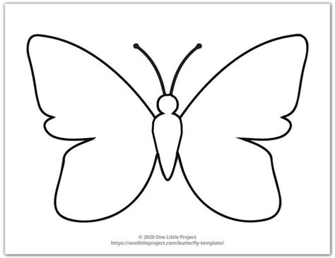 printable large butterfly template printable templates