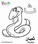 Arabic Coloring Alphabet Pages Letter Saa Worksheets Preschoolers Kindergarten sketch template