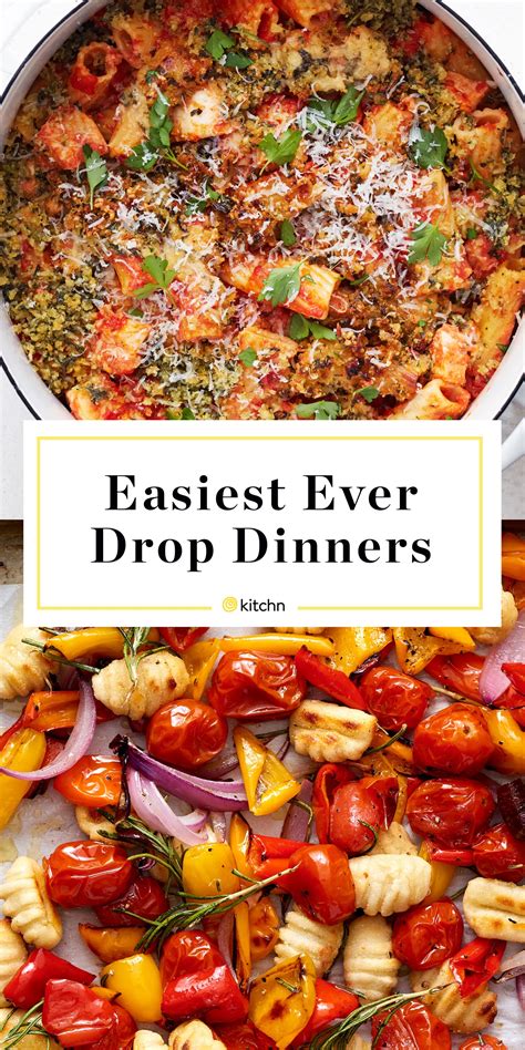 easy drop dinners practically   dinner recipes