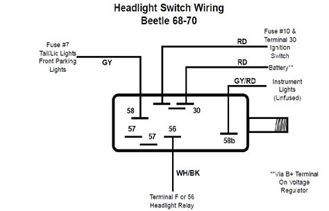 vw beetle ignition switch wiring diagram