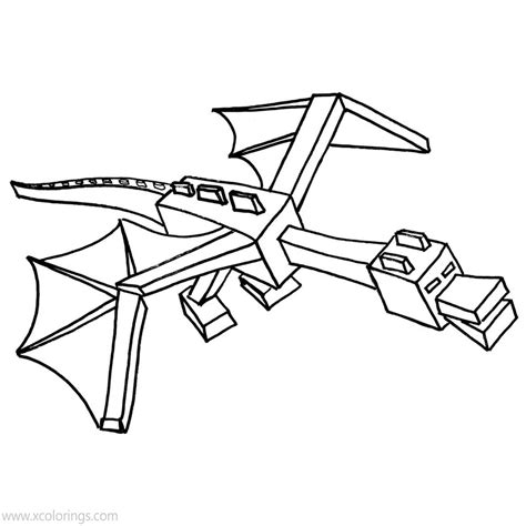 ender dragon coloring pages  drawing xcoloringscom