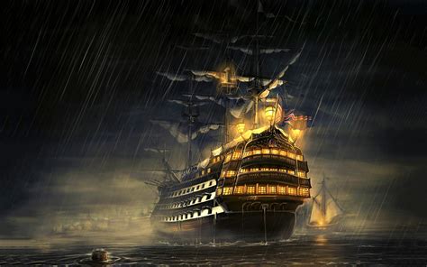 navy royal navy sailing ship sea rain manowar ship water wallpapers hd desktop