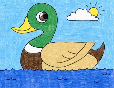 draw  duck art projects  kids