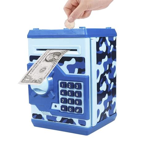 totola piggy bank electronic mini atm  kids baby toy safe coin banks money saving box