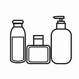 Toiletries Clip Clipart Cliparts Shampoo Bottle Library Clipground sketch template