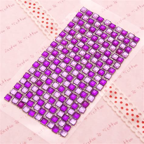 bling cell deco sticker glitter shapes  purple flickr