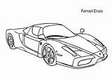 Coloring Car Cool Pages Ferrari Printable Super Enzo Comments sketch template