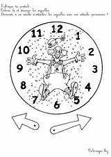 Horloge Orologio Decouper Orologi Aiguille Bambini Belle Découper Artigianato Raccontare Libri sketch template