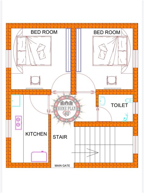 square feet bhk house plan