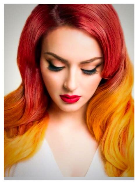 pin  fire hair color