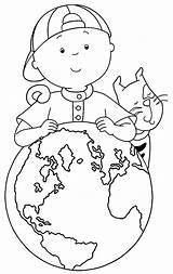 Caillou Coloring Around Pages Wecoloringpage Getdrawings Printable sketch template