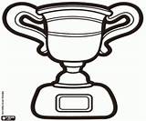 Trophy Coloring Pages Template Colouring Champions League Cup Champion Logo Printable Color sketch template