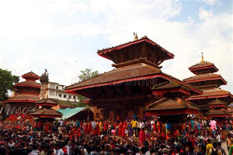 Durbar Square Of Kathmandu In The Festival Editorial Photo Image Of