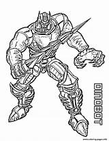 Coloring Dinobot Transformers Pages Printable sketch template