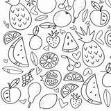 Fruity sketch template