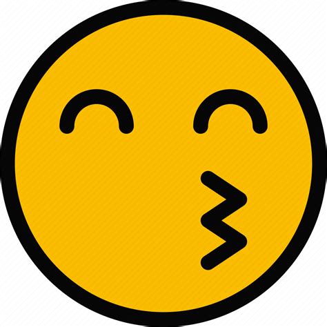emoji emoticon face kiss icon   iconfinder