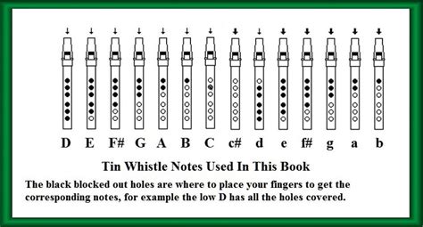 Tin Whistle Sheet Music Notes Irish Folk Songs