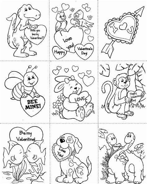 printable coloring valentines day cards unique valentine  day  color