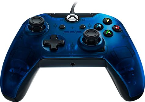 buy pdp deluxe wired controller  pc  xbox  blue   na bl