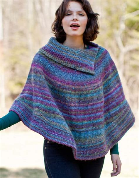 Knitted Poncho Patterns With Video Tutorial For Beginners
