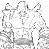 Kratos Loudlyeccentric Zeus Getcolorings Pa Colorin sketch template